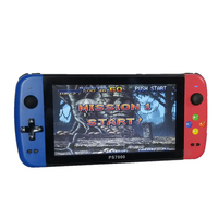 PS7000/Q900 7 cal ręczny przenośna konsola do gier z 2 gamepady 64/128GB 5000 darmowe gry 100 ps1 gry dla MAME/CPS/SegaMD 6